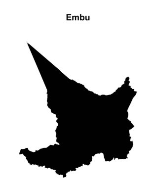 Embu ilçesi boş ana hat haritası