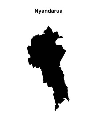 Nyandarua ilçesi haritası boş