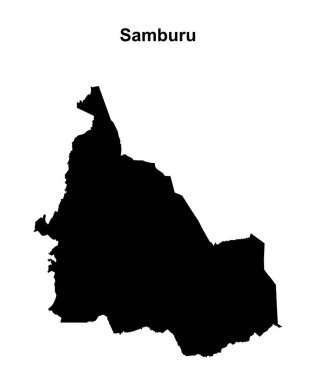 Samburu ilçesi boş ana hat haritası