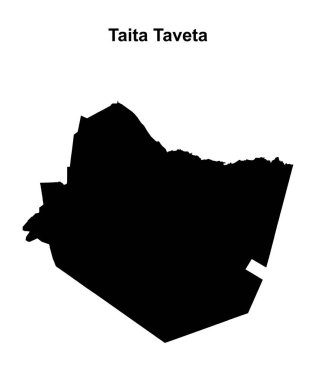 Taita Taveta ilçesi boş ana hat haritası