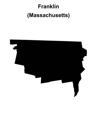 Franklin County (Massachusetts) boş ana hat haritası