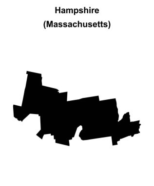 Hampshire İlçesi (Massachusetts) boş ana hat haritası