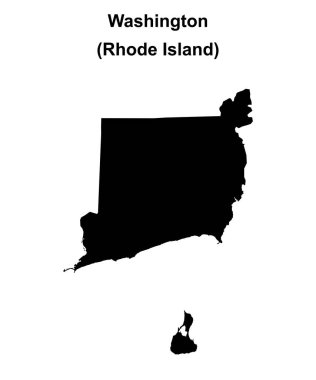 Washington County (Rhode Island) boş ana hat haritası