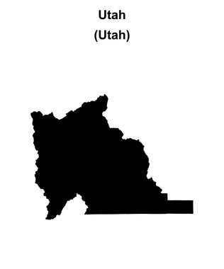 Utah İlçesi (Utah) boş ana hat haritası