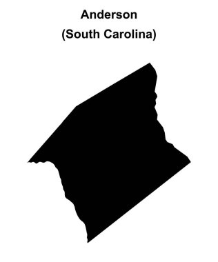 Anderson County (Güney Carolina) boş ana hat haritası
