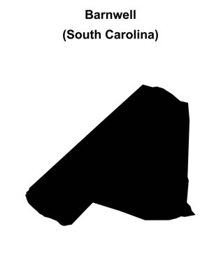 Barnwell County (Güney Carolina) boş ana hat haritası