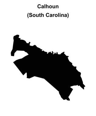 Calhoun County (Güney Carolina) boş ana hat haritası