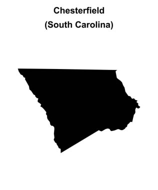 Chesterfield County (Güney Carolina) boş ana hat haritası