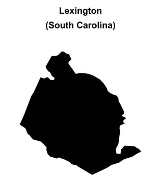 Lexington County (Güney Carolina) boş ana hat haritası
