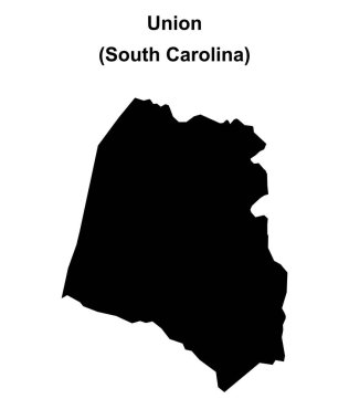 Union County (Güney Carolina) boş ana hat haritası