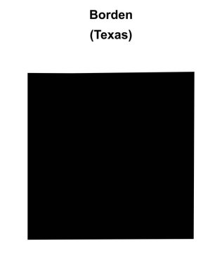 Borden İlçesi (Texas) boş ana hat haritası