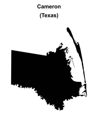 Cameron County (Texas) boş ana hat haritası
