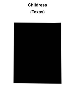 Childress County (Texas) boş ana hat haritası