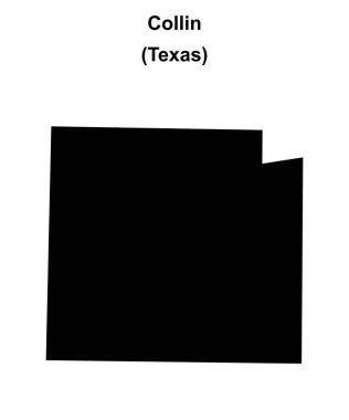 Collin County (Texas) boş ana hat haritası