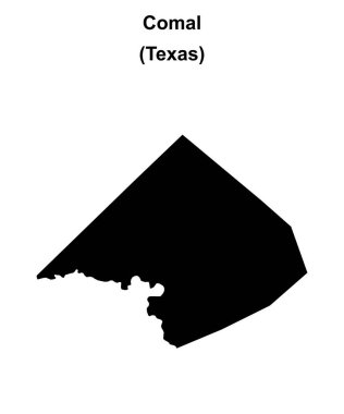 Comal County (Texas) boş ana hat haritası