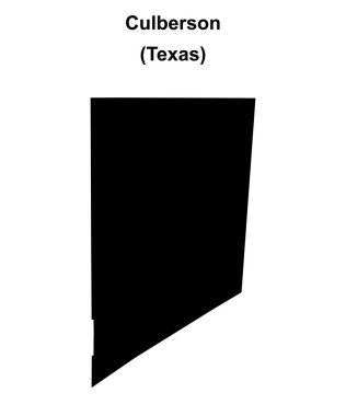 Culberson İlçesi (Texas) boş ana hat haritası