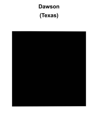 Dawson County (Texas) boş ana hat haritası