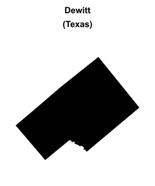 Dewitt County (Texas) boş ana hat haritası