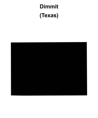Dimmit İlçesi (Texas) boş ana hat haritası