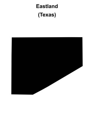 Eastland County (Texas) boş ana hat haritası