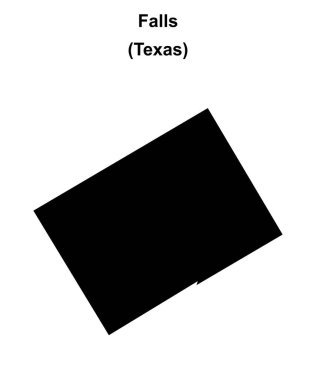 Falls County (Texas) boş ana hat haritası