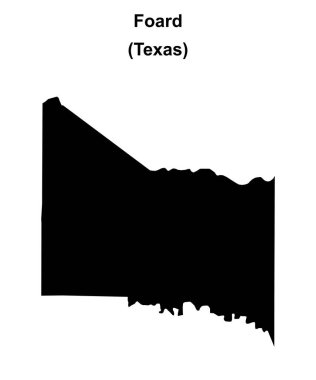 Foard County (Texas) boş ana hat haritası