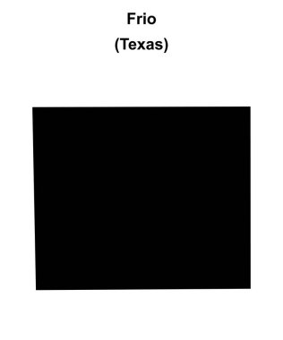 Frio County (Texas) boş ana hat haritası