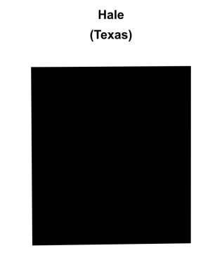 Hale County (Texas) boş ana hat haritası