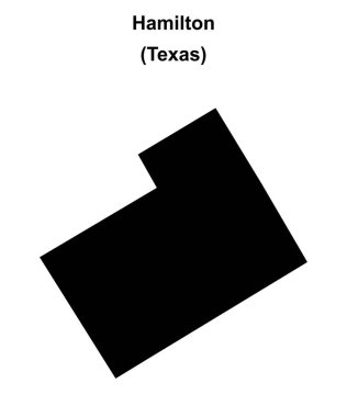 Hamilton County (Texas) boş ana hat haritası
