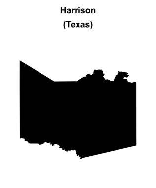 Harrison County (Texas) boş ana hat haritası