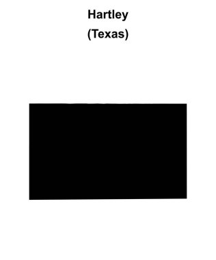 Hartley County (Texas) boş ana hat haritası