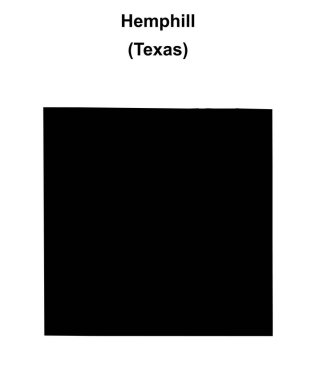 Hemphill County (Texas) boş ana hat haritası