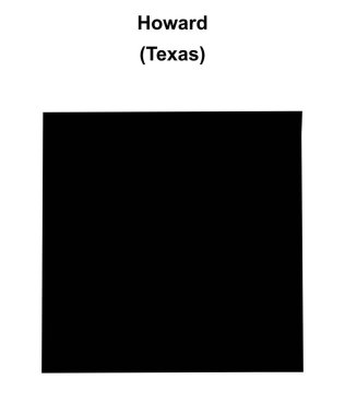 Howard County (Texas) boş ana hat haritası