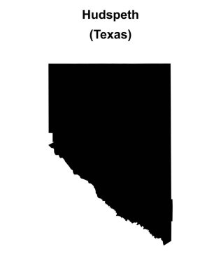 Hudspeth İlçesi (Texas) boş ana hat haritası