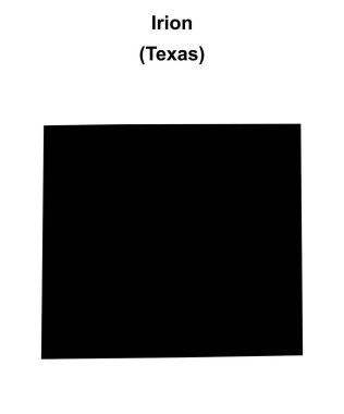 Irion İlçesi (Texas) boş ana hat haritası