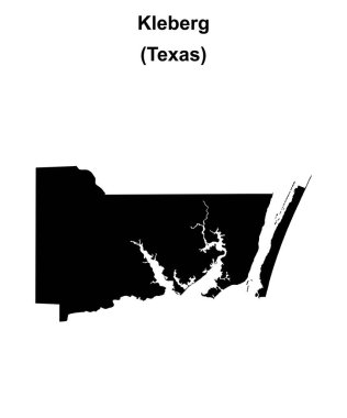 Kleberg İlçesi (Texas) boş ana hat haritası
