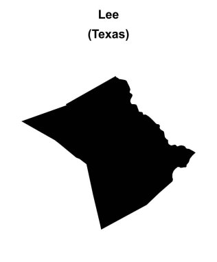 Lee County (Texas) boş ana hat haritası