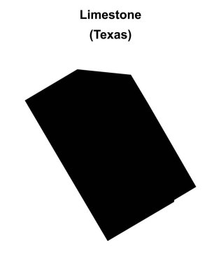 Limestone County (Texas) boş ana hat haritası
