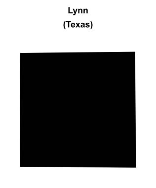 Lynn County (Texas) boş ana hat haritası