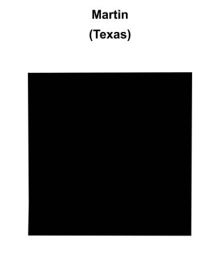 Martin County (Texas) boş ana hat haritası