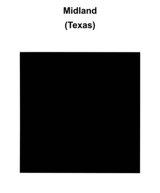 Midland County (Texas) boş ana hat haritası