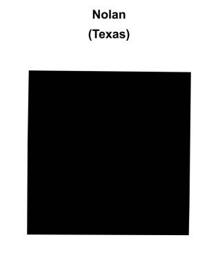 Nolan County (Texas) boş ana hat haritası