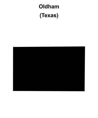 Oldham County (Texas) boş ana hat haritası