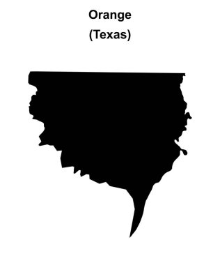 Orange County (Texas) boş ana hat haritası