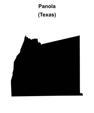 Panola İlçesi (Texas) boş ana hat haritası