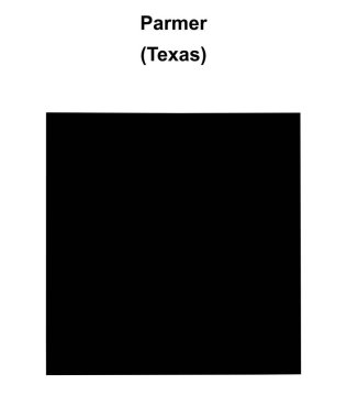 Parmer County (Texas) boş ana hat haritası