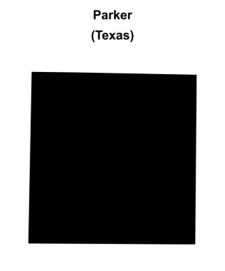 Parker County (Texas) boş ana hat haritası