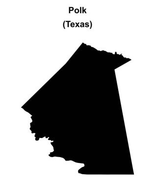 Polk County (Texas) boş ana hat haritası