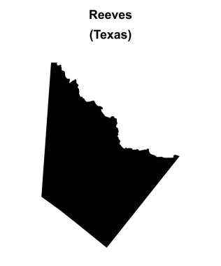 Reeves County (Texas) boş ana hat haritası