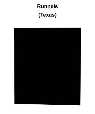 Runnels County (Texas) boş ana hat haritası